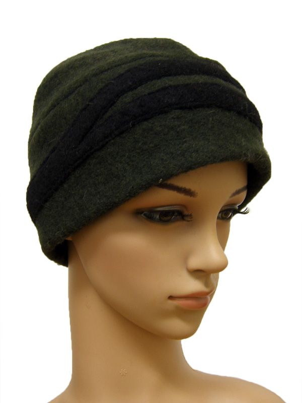 Húfa, Dökkgræn - Image 1