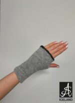 Prjónað Ull – Stúkur (ljós grár) - Image 3