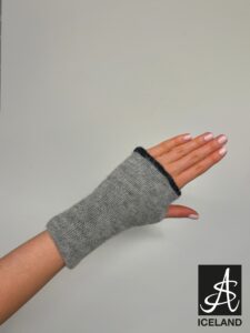 Prjónað Ull – Stúkur (ljós grár) - Image 3