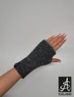 Prjónað Ull – Stúkur (dökk grár)